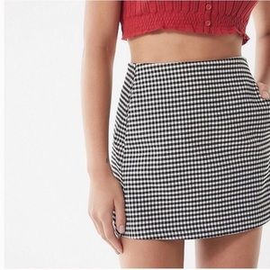 Urban Outfitter Gingham Plaid Mini Skirt